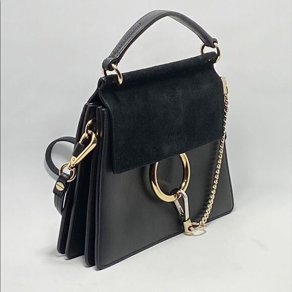 Chloé Small Faye Leather & Suede Top Handle Bag - Picture 5 of 15